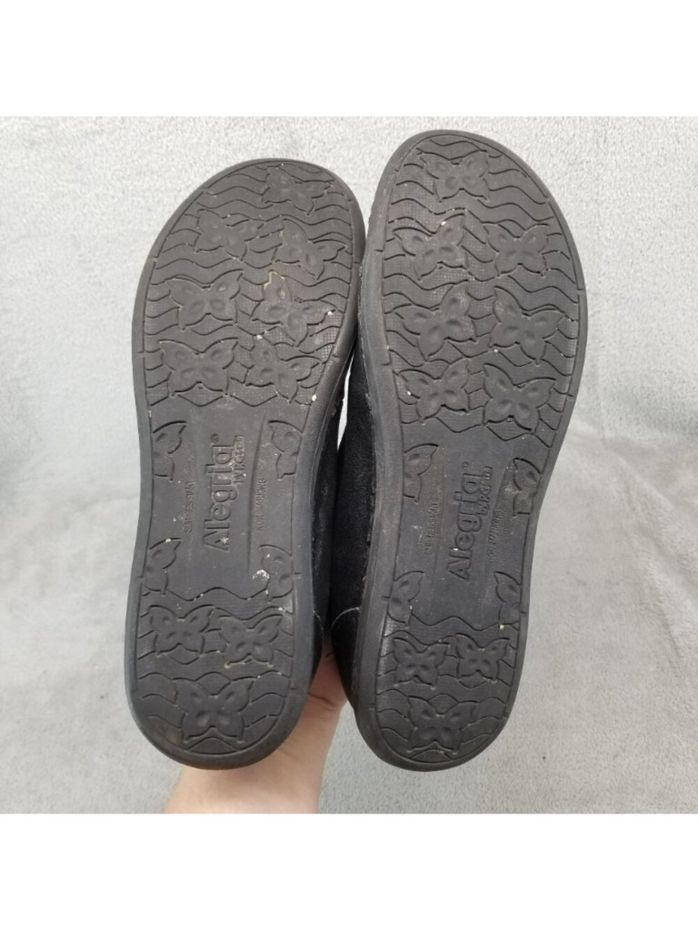 Alegria Shoes Womens EU 40 US 9-9.5 Black Leather Essence Sneaker - Picture 8 of 14